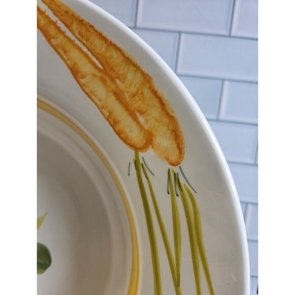 Crate & Barrel White Vegetable Serving Bowl/Judith Moss Kruger Italy 13½" GUC - Picture 6 of 14